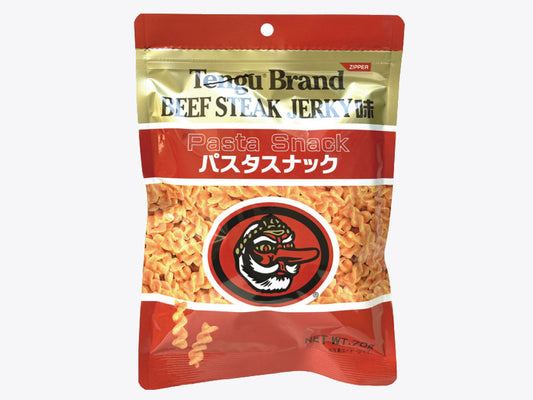 <もうすぐ終売>ビーフステーキジャーキー味パスタスナック
