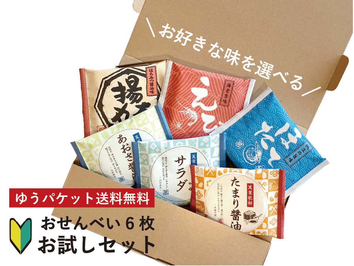 お煎餅選べる6枚お試しセット【ゆうパケット送料無料】