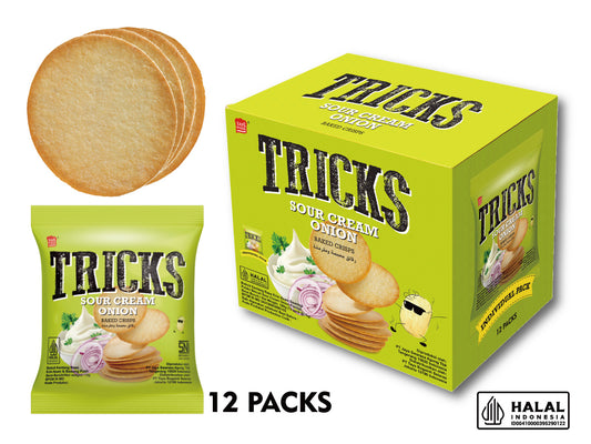 【TRICKS】トリックス ベイクドチップス サワークリームオニオン